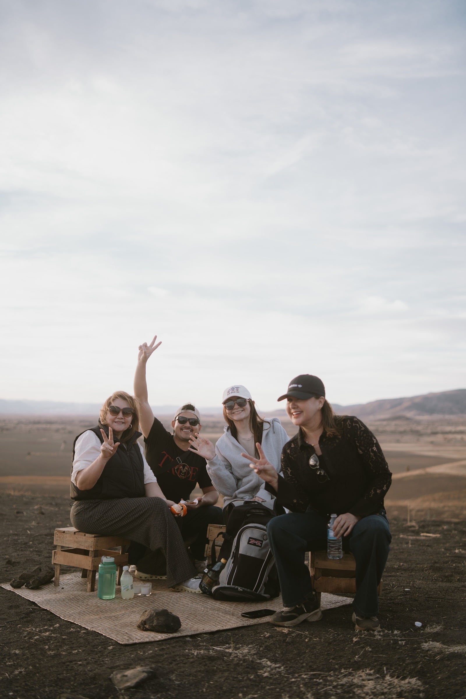 Participantes durante una excursión